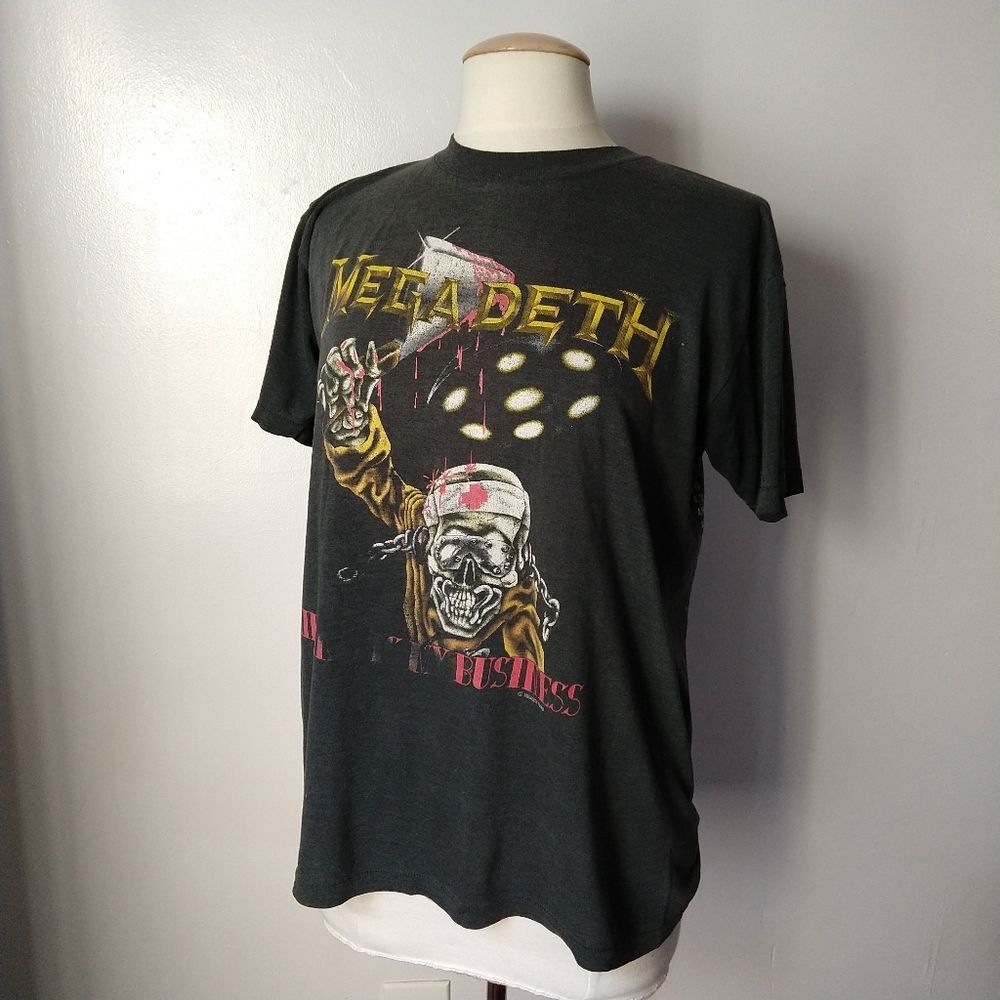 Vintage 1988 Megadeth Killing Is My Business and Business Is Good Tour T-shirt